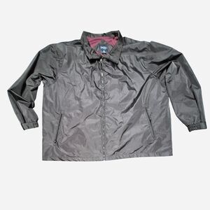 Harbor-bay Men's Black and Burgundy Jacket Size 3XL